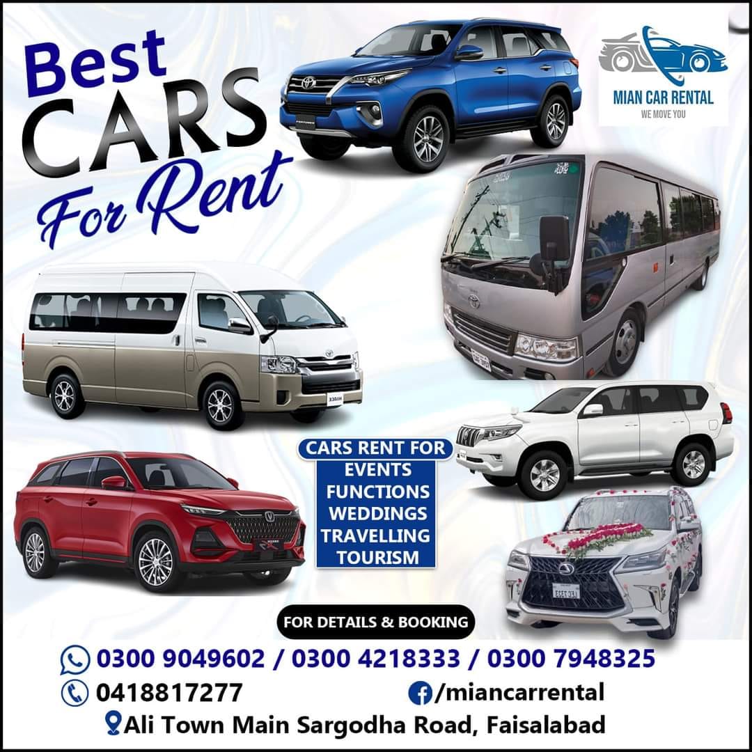 Mian Cars Rental and Tours Cars Images